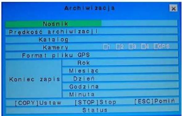 FRACARRO Milano 9.3 DVR - Archiwizacja: - 1