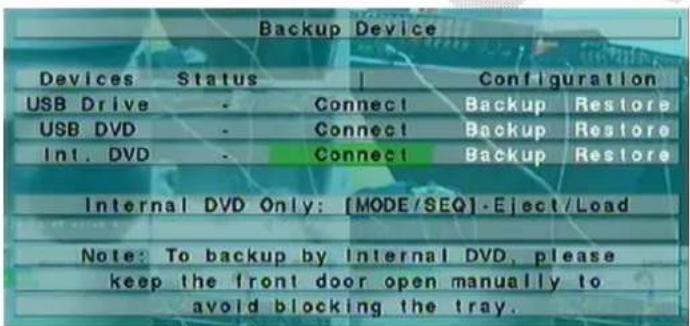 FRACARRO Milano 9.3 DVR - Backup: - 2