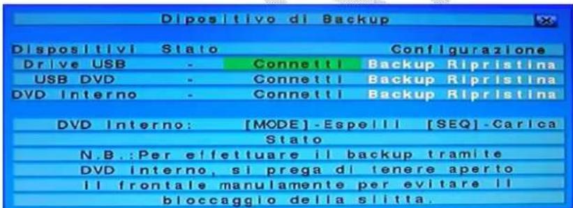 FRACARRO Milano 9.3 DVR - Backup: - 2