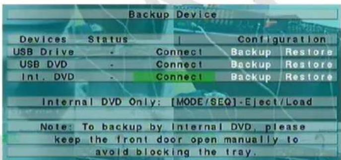 FRACARRO Firenze 16.1 DVR - Backup: - 2