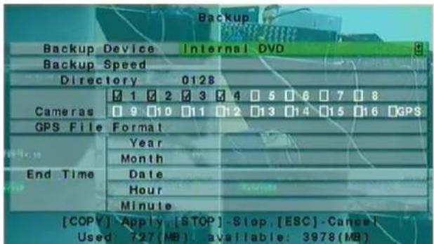 FRACARRO Firenze 16.1 DVR - Backup: - 1