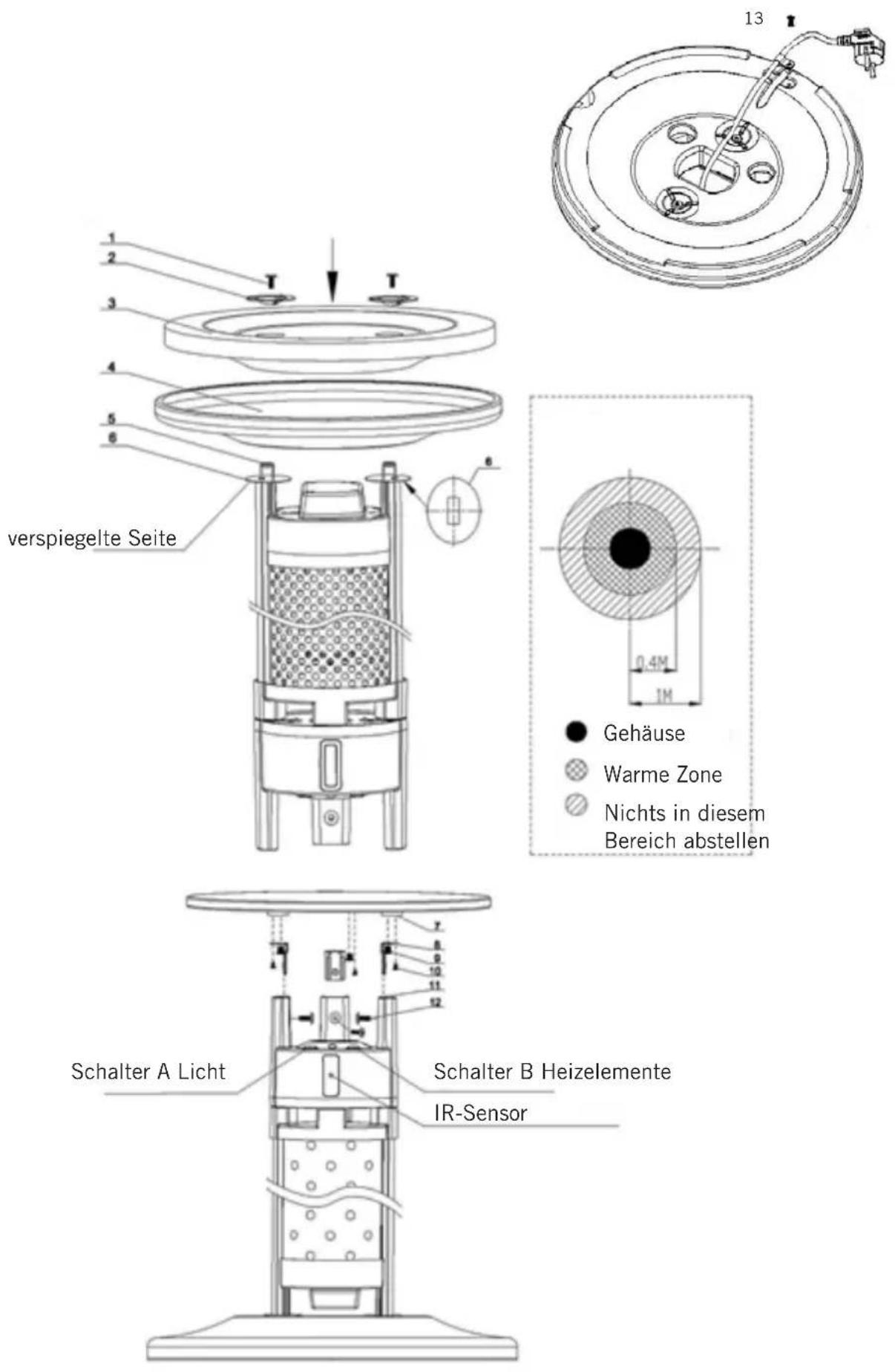 UNOLD 86745 - Sicherheitshinweise zum Aufstell- len und Betrieb des Gerätes - 4