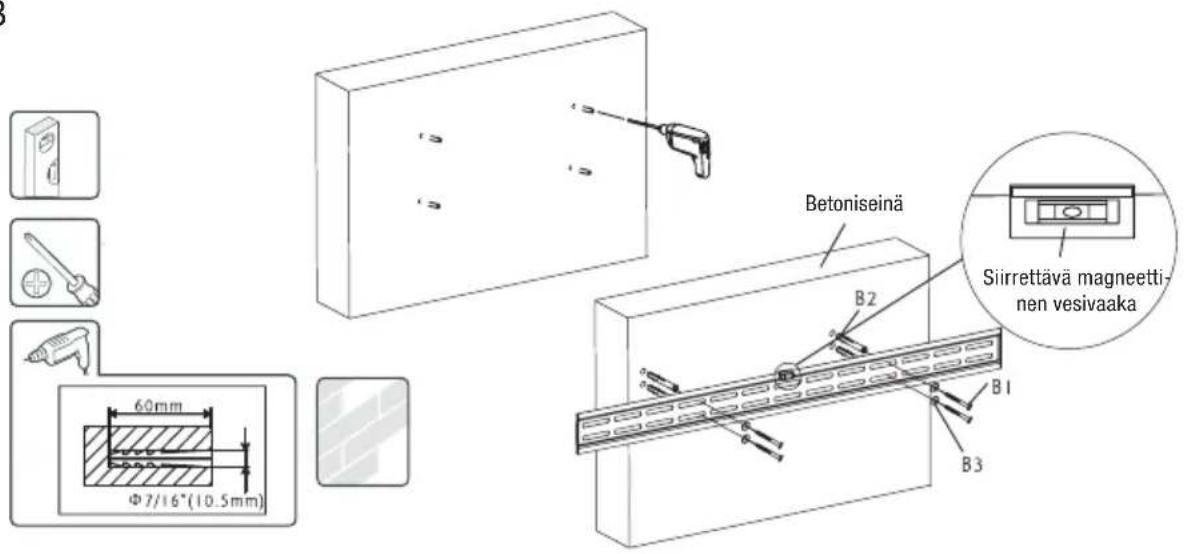 Biltema 24792 - SEINÄKIINNIKE 32"-65" - 3