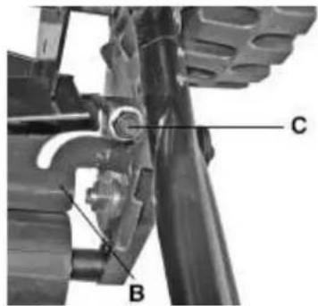 ELEM Garden Technic TDAM30BAG - Adjusting the counter blade - 1