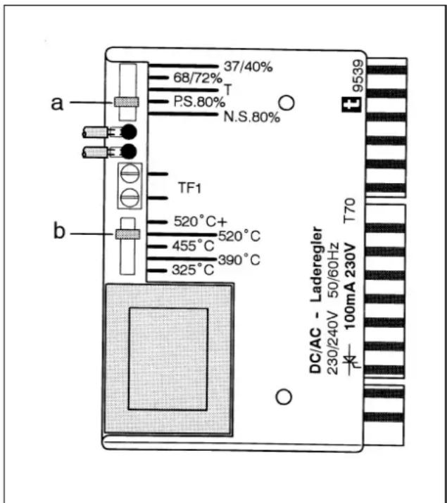 DIMPLEX VFDi70 - Températures de coupure du régulator de charge - 1