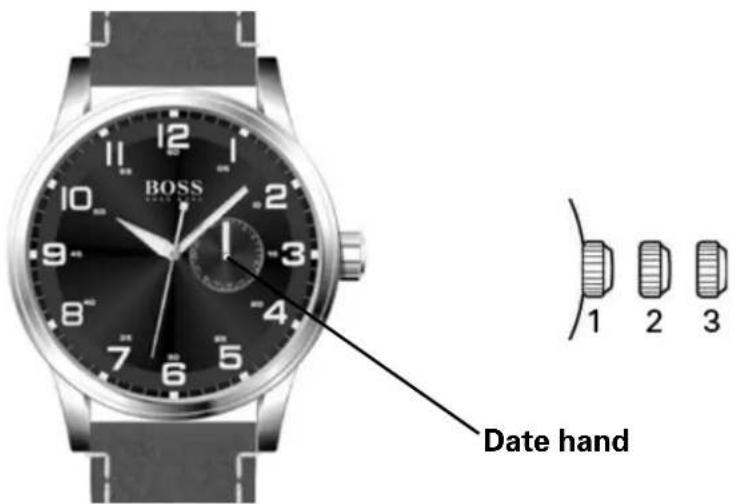 Hugo Boss Kevlar 1513379 - hands - date counter - 1