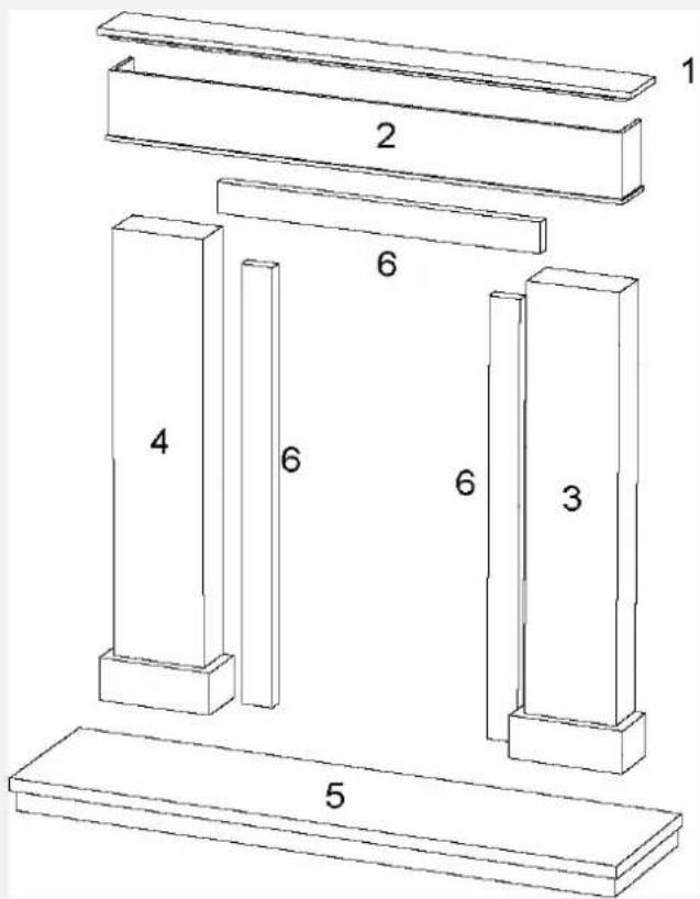 FABER Peca large - Schouw - Surround - Fassade - Cadres - 1