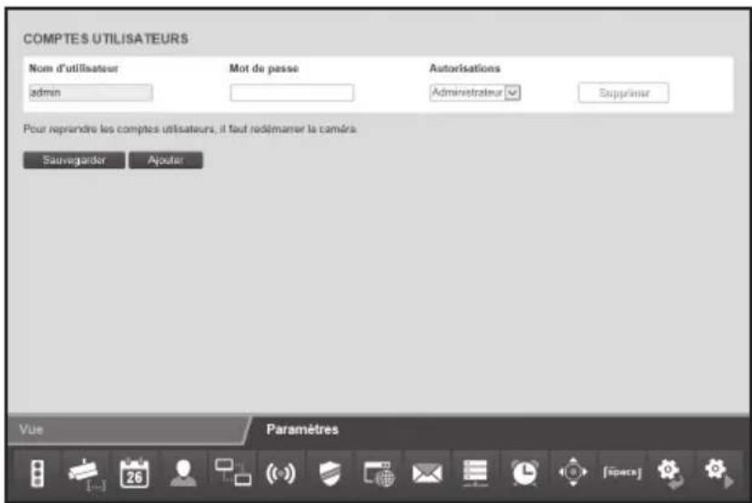 Maginon IPC100 AC - Comptes utilisateurs - 1