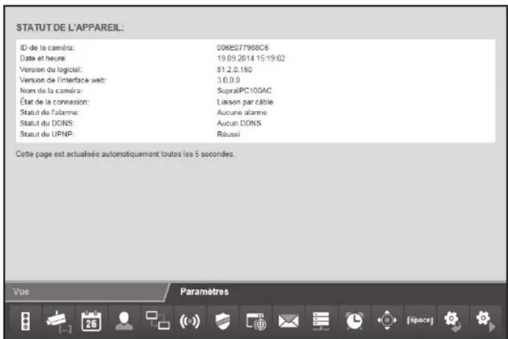 Maginon IPC100 AC - État de l'appareil - 1