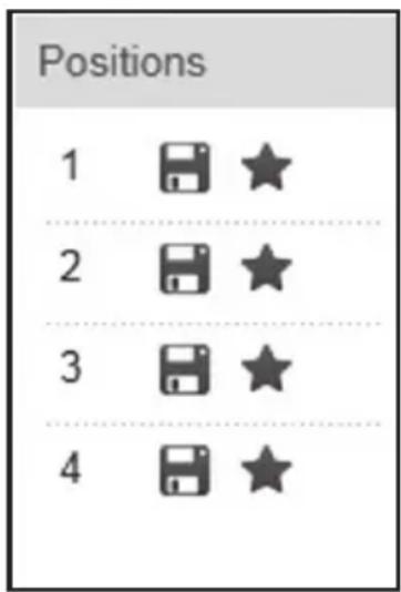 Maginon IPC100 AC - Sauvegarder des positions - 1