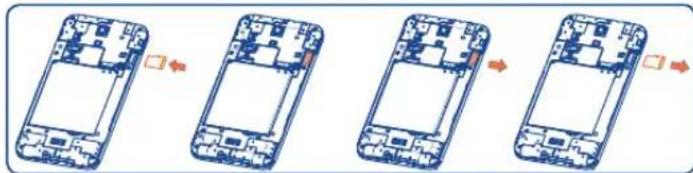 TCL J736L - 插入或取出SD卡 - 1