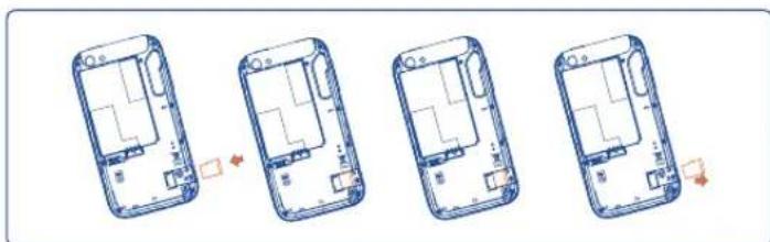 TCL A998 - 插入或取出存储卡(SD卡) - 1