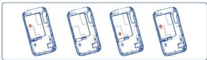 TCL A998 - 插入或取出SIM卡 (1) - 1