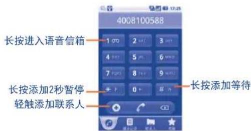 TCL A990 - 拨打电话3.1.1 - 1