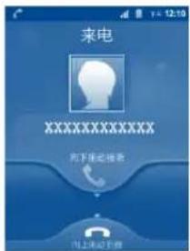TCL A909 - 接听或拒绝电话 - 1