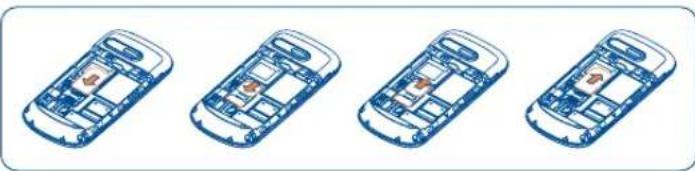 TCL A909 - 插入或取出SIM卡 (1) - 1