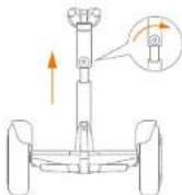NINEBOT MiniPRO - Adjust the knee pad height - 2