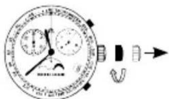 Maurice Lacroix LC 1138 - Para corregir la hora y el minuto - 2