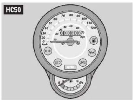 APRILIA Habana 125 (1999) - AMPOULES D'ECLAIRAGE DU TABLEAU DE BORD - 1