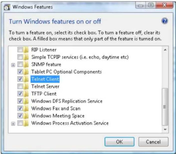 VIEWSONIC PRO9800WUL - Windows VISTA/7/8 TELNET 有効化辦法 - 3
