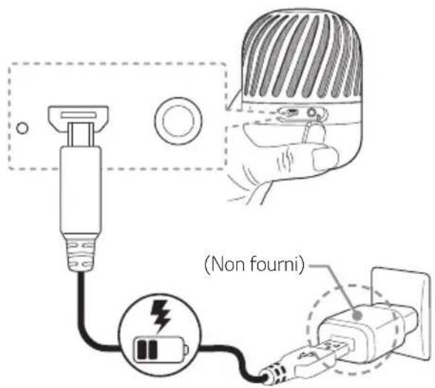 LG PJ9 - Rechargement avec l'adaptateur secteur - 1