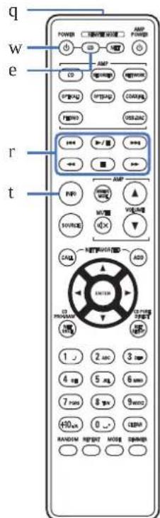 DENON DCD1600NE - Telecommande - 1