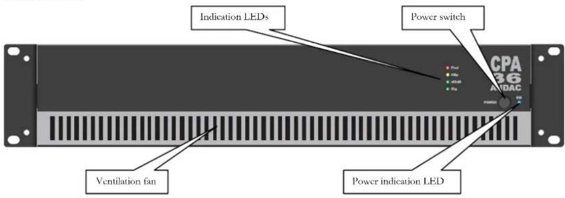 Audac CPA24 - Front Panel - detail - 1