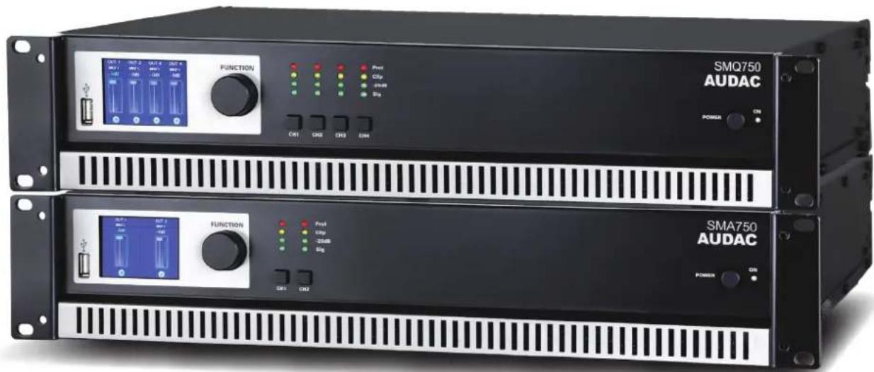 Audac SMQ750 - Amplificateurs de puissance WaveDynamics™ de classe D - 1