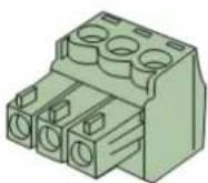 Audac SMQ750 - Barrette Euroblock à 3 broches : - 1