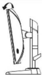 MSI Optix MAG24C - Ajuste de la rotación de ángulo - 1