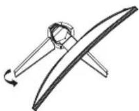 MSI Optix MAG24C - Adjustment of Rotation Angle - 4