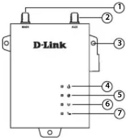 D-LINK DWM312 - Descripción general del hardware - 1