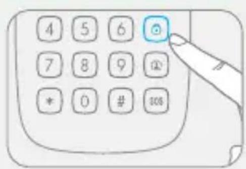 eTiger ESK1A - Désarmer le système avec le clavier - 1