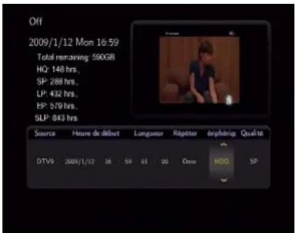 STOREX HMS362TV - Programmer un enregistrement - 6