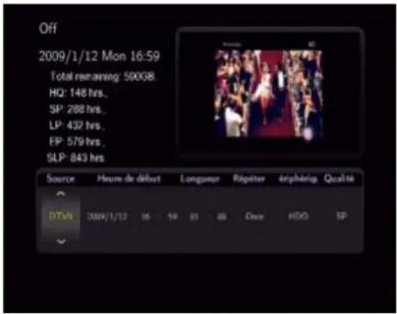 STOREX HMS362TV - Programmer un enregistrement - 2