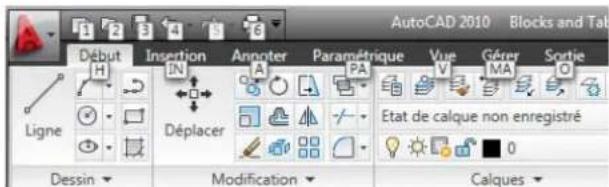 AUTODESK AutoCAD 2010 - Touches d'accès rapide - 1