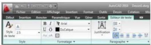 AUTODESK AutoCAD 2010 - Onglets contextuels du ruban - 1