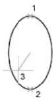 AUTODESK AutoCAD 2010 - Pour tracer une vraie ellipse à partir des extrémités et de la distance - 1