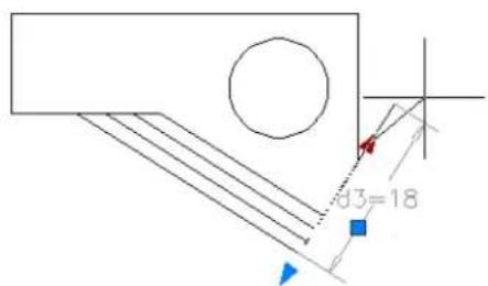 AUTODESK AutoCAD 2010 - Modification de contraintes dimensionnelles à l'aide des poignées - 1
