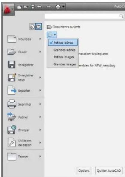 AUTODESK AutoCAD 2010 - Pour changer les options d'affichage en aperçu des documents ouverts - 1