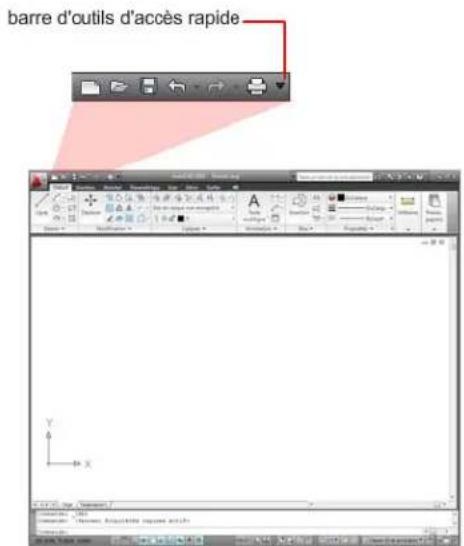 AUTODESK AutoCAD 2010 - Barre d'outils d'accès rapide - 1