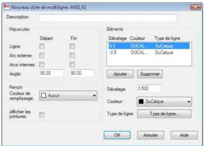 AUTODESK AutoCAD 2010 - Pourdéfinirunstyledemultiligne - 4
