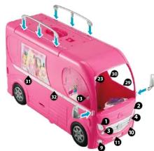 MATTEL Barbie PopUp Camper - 2