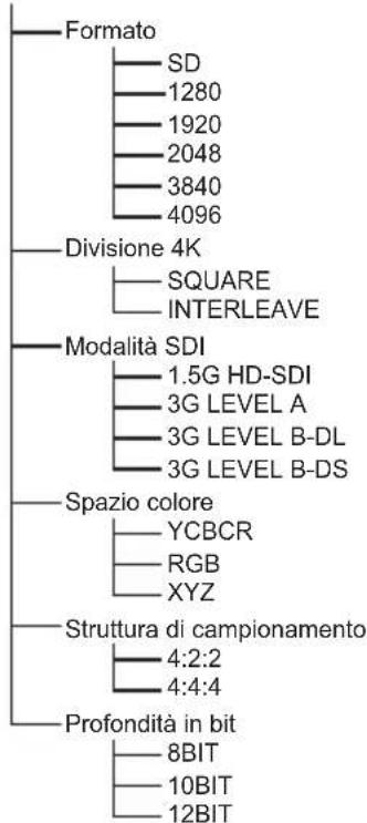 PANASONIC TYTBN03G - Impostazioni SDI - 1