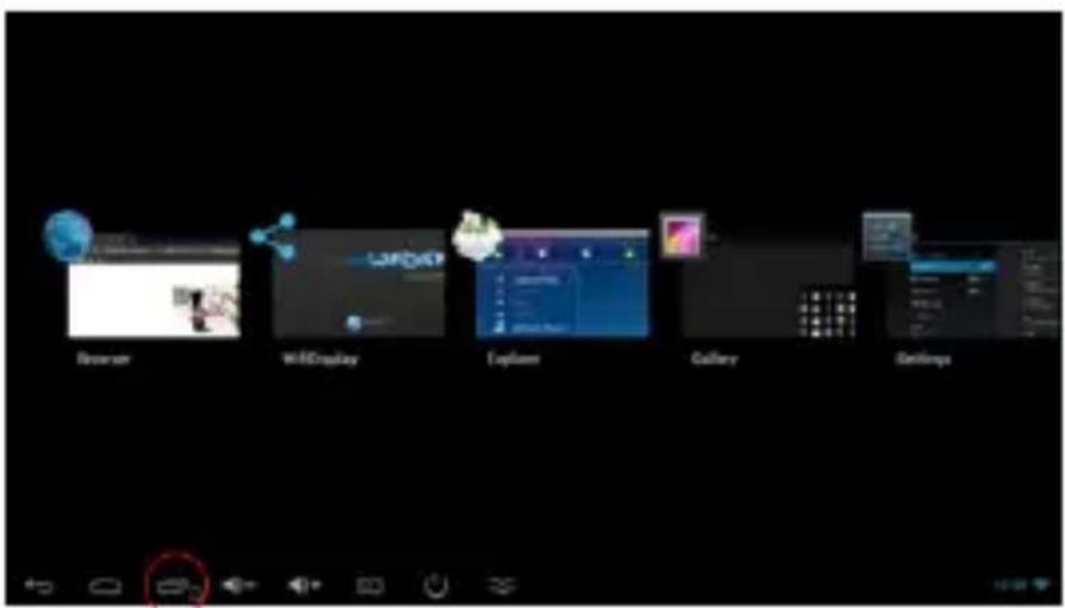 Billow MD03TV - Applications récemment utilisées - 1