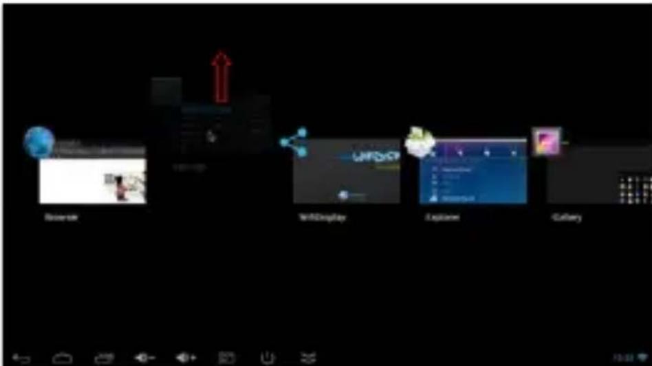 Billow MD03TV - Comment fermer les applications - 1