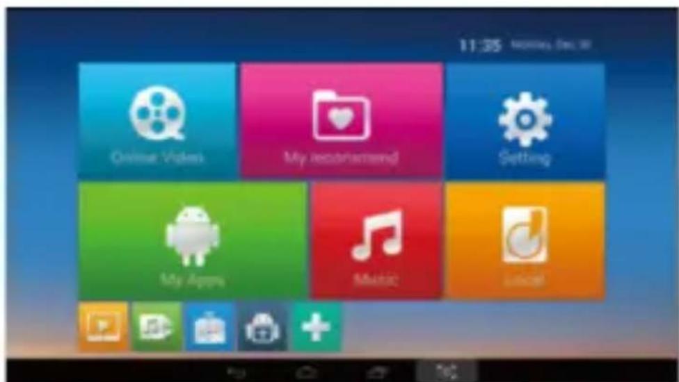 Billow MD05TV - How to open applications - 1