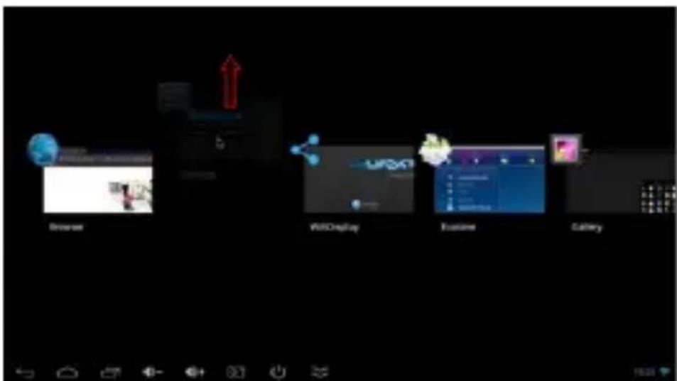 Billow MD05TV - How to close applications - 1
