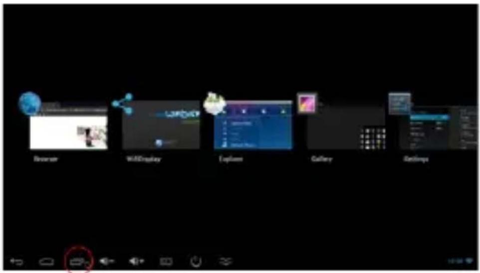 Billow MD05TV - Applications récemment utilisées - 1