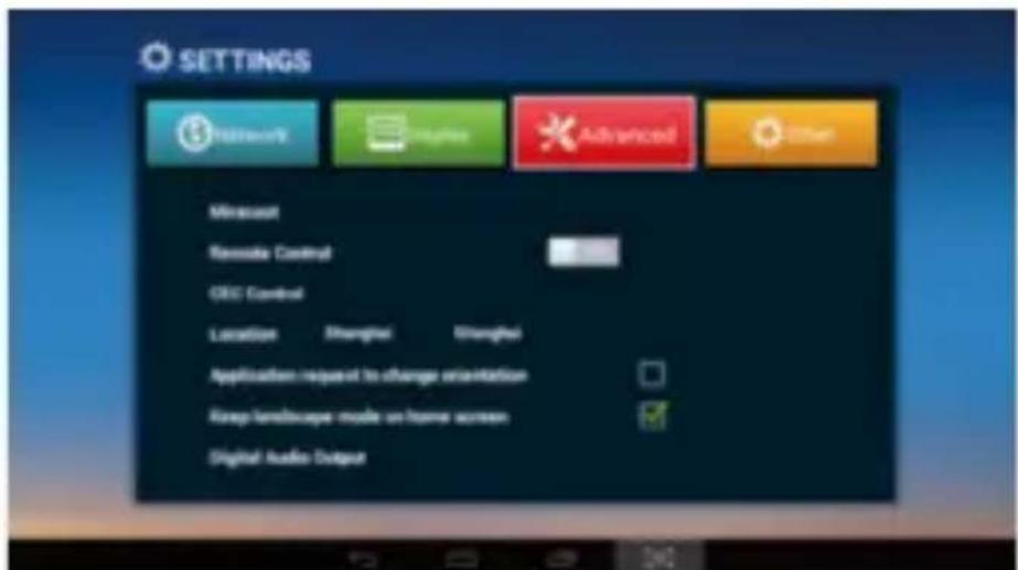 Billow MD05TV - Ajustes Avanzado (Advanced) - 1